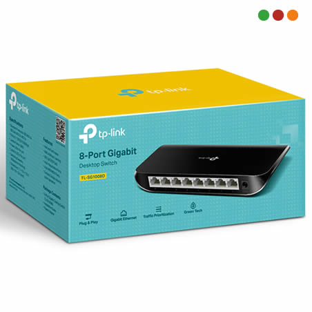 zzSwitch 8p 10/100/1000 TL-SG1008D TP-LINK - Imagen 4
