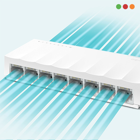zzSwitch 8p 10/100 | Desktop / Pared | TL-LS1008 TP-LINK - Imagen 3
