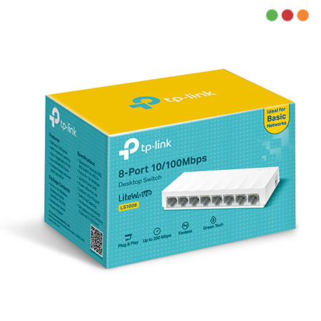 zzSwitch 8p 10/100 | Desktop / Pared | TL-LS1008 TP-LINK - Imagen 4