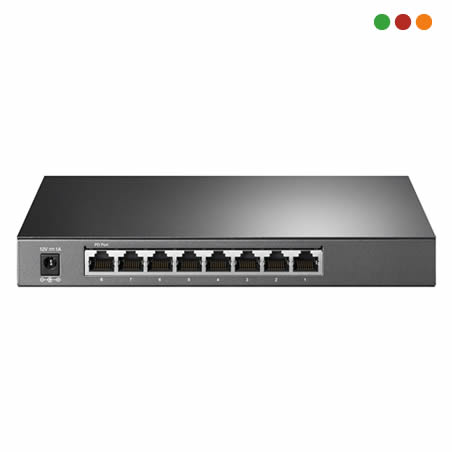 zzwitch 8p 10/100/1000 | 8 x P. Giga (1x PoE) | T1500G-8T (TL-SG2008) | TP-LINK - Imagen 3